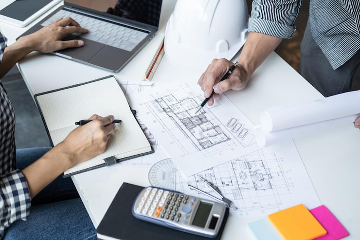 midsection-business-colleagues-working-office_1048944-1104676