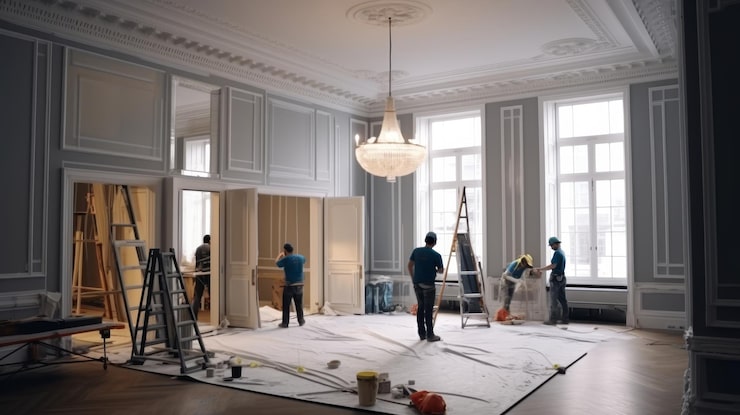 professional-painters-working-light-gray-walls-contemporary-new-home-living-room_444642-45931